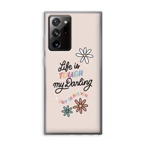 CaseCompany Tough Life: Samsung Galaxy Note 20 Ultra / Note 20 Ultra 5G Transparant Hoesje