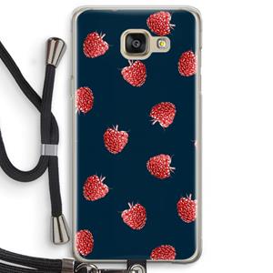 CaseCompany Framboosjes: Samsung Galaxy A5 (2016) Transparant Hoesje met koord