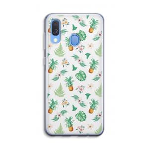 CaseCompany Ananas bladeren: Samsung Galaxy A40 Transparant Hoesje