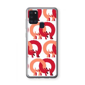CaseCompany Dogs: Samsung Galaxy A21s Transparant Hoesje