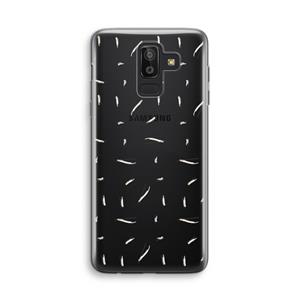 CaseCompany Hipster stripes: Samsung Galaxy J8 (2018) Transparant Hoesje