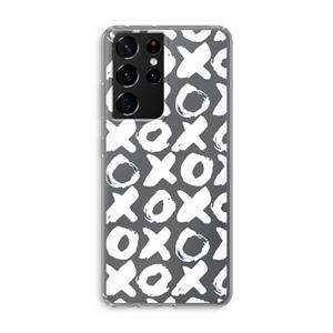 CaseCompany XOXO: Samsung Galaxy S21 Ultra Transparant Hoesje
