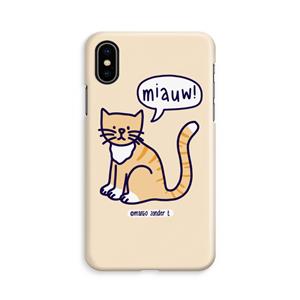 CaseCompany Miauw: iPhone X Volledig Geprint Hoesje