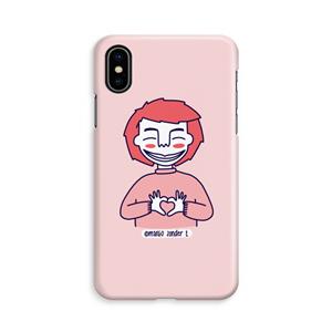 CaseCompany Hartje: iPhone X Volledig Geprint Hoesje