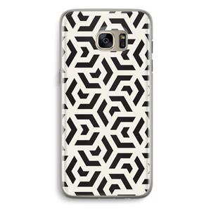 CaseCompany Crazy pattern: Samsung Galaxy S7 Edge Transparant Hoesje