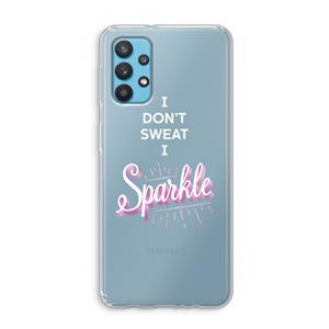 CaseCompany Sparkle quote: Samsung Galaxy A32 4G Transparant Hoesje