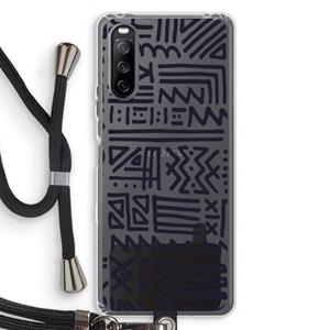 CaseCompany Marrakech print: Sony Sony Xperia 10 III Transparant Hoesje met koord