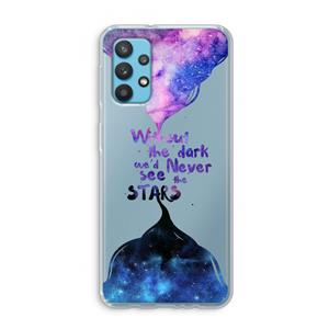 CaseCompany Stars quote: Samsung Galaxy A32 4G Transparant Hoesje