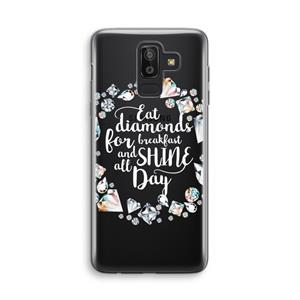 CaseCompany Diamonds: Samsung Galaxy J8 (2018) Transparant Hoesje