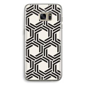 CaseCompany Geometrisch patroon: Samsung Galaxy S7 Edge Transparant Hoesje