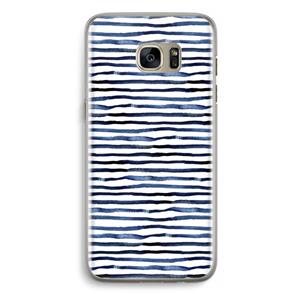CaseCompany Verrassende lijnen: Samsung Galaxy S7 Edge Transparant Hoesje