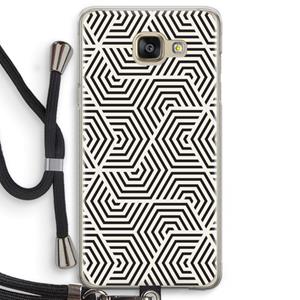 CaseCompany Magic pattern: Samsung Galaxy A5 (2016) Transparant Hoesje met koord