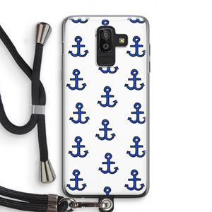 CaseCompany Ankers: Samsung Galaxy J8 (2018) Transparant Hoesje met koord