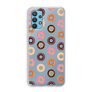 CaseCompany Donuts: Samsung Galaxy A32 4G Transparant Hoesje
