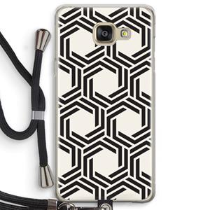CaseCompany Geometrisch patroon: Samsung Galaxy A5 (2016) Transparant Hoesje met koord