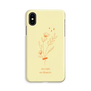 CaseCompany No rain no flowers: iPhone X Volledig Geprint Hoesje