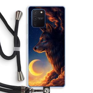 CaseCompany Night Guardian: Samsung Galaxy Note 10 Lite Transparant Hoesje met koord