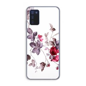 CaseCompany Mooie bloemen: Samsung Galaxy A03s Transparant Hoesje