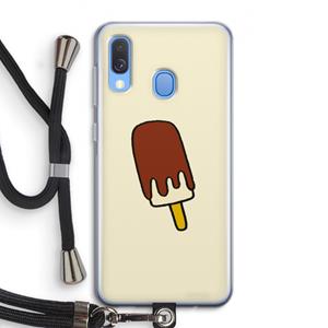 CaseCompany Frisco: Samsung Galaxy A40 Transparant Hoesje met koord
