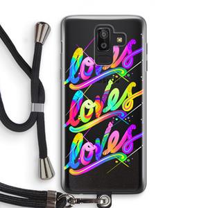 CaseCompany Loves: Samsung Galaxy J8 (2018) Transparant Hoesje met koord