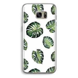 CaseCompany Tropische bladeren: Samsung Galaxy S7 Edge Transparant Hoesje