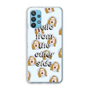 CaseCompany Hello: Samsung Galaxy A32 4G Transparant Hoesje