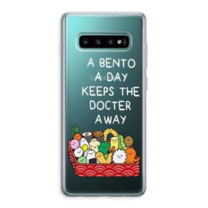 CaseCompany Bento a day: Samsung Galaxy S10 Plus Transparant Hoesje