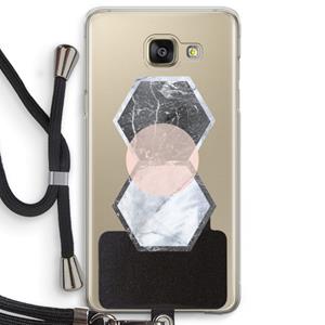 CaseCompany Creatieve toets: Samsung Galaxy A5 (2016) Transparant Hoesje met koord