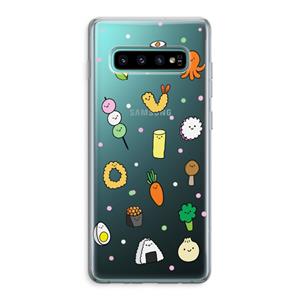 CaseCompany Happy bento friends: Samsung Galaxy S10 Plus Transparant Hoesje