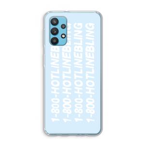 CaseCompany Hotline bling blue: Samsung Galaxy A32 4G Transparant Hoesje