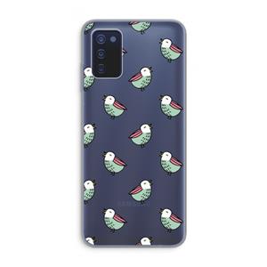 CaseCompany Vogeltjes: Samsung Galaxy A03s Transparant Hoesje