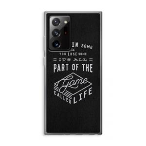 CaseCompany Life: Samsung Galaxy Note 20 Ultra / Note 20 Ultra 5G Transparant Hoesje