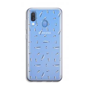 CaseCompany Hipster stripes: Samsung Galaxy A40 Transparant Hoesje