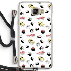 CaseCompany Sushi time: Samsung Galaxy A5 (2016) Transparant Hoesje met koord