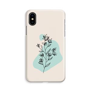 CaseCompany Violets are blue: iPhone X Volledig Geprint Hoesje