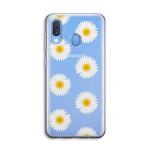 CaseCompany Margrietjes: Samsung Galaxy A40 Transparant Hoesje