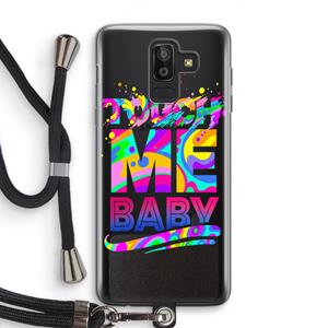 CaseCompany Touch Me: Samsung Galaxy J8 (2018) Transparant Hoesje met koord