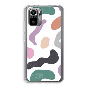 CaseCompany Memphis Shapes: Xiaomi Redmi Note 10S Transparant Hoesje