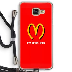 CaseCompany I'm lovin' you: Samsung Galaxy A5 (2016) Transparant Hoesje met koord
