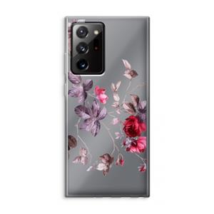 CaseCompany Mooie bloemen: Samsung Galaxy Note 20 Ultra / Note 20 Ultra 5G Transparant Hoesje