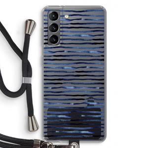 CaseCompany Verrassende lijnen: Samsung Galaxy S21 Transparant Hoesje met koord