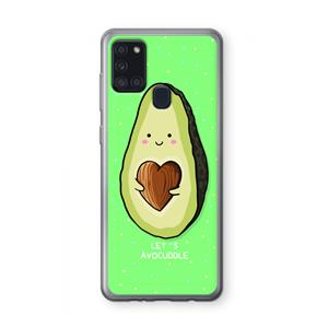 CaseCompany Avocuddle: Samsung Galaxy A21s Transparant Hoesje