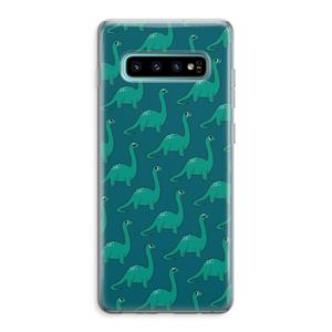 CaseCompany Diplodocus: Samsung Galaxy S10 Plus Transparant Hoesje