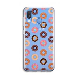 CaseCompany Donuts: Samsung Galaxy A40 Transparant Hoesje