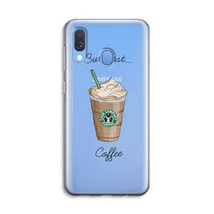 CaseCompany But first coffee: Samsung Galaxy A40 Transparant Hoesje