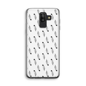 CaseCompany Pluimen: Samsung Galaxy J8 (2018) Transparant Hoesje