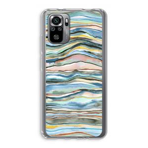 CaseCompany Watercolor Agate: Xiaomi Redmi Note 10S Transparant Hoesje