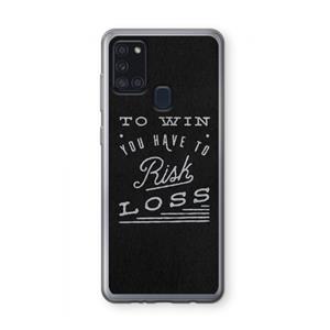 CaseCompany Risk loss: Samsung Galaxy A21s Transparant Hoesje