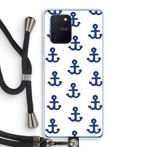 CaseCompany Ankers: Samsung Galaxy Note 10 Lite Transparant Hoesje met koord