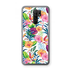 CaseCompany Tropisch 2: Xiaomi Redmi 9 Transparant Hoesje